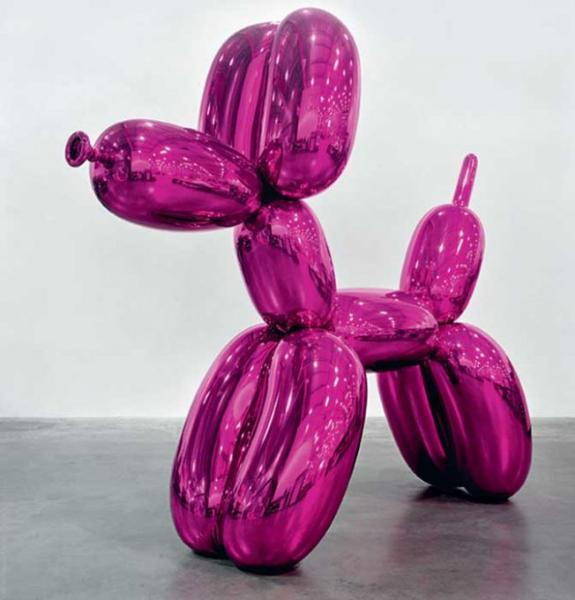 Technique et matériaux utilisés pour les Balloon dogs de Jeff Koons