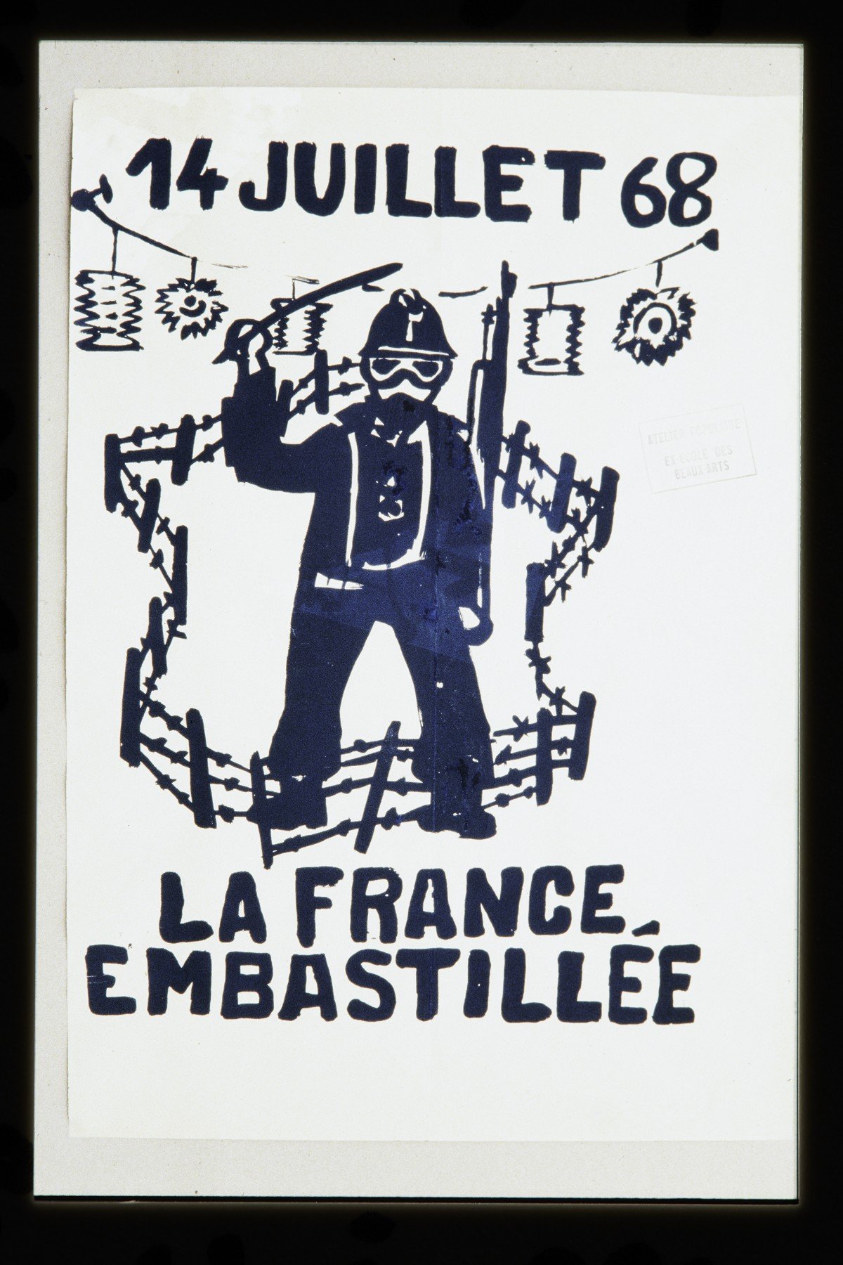 affiche de Mai 68 - la France embastillée