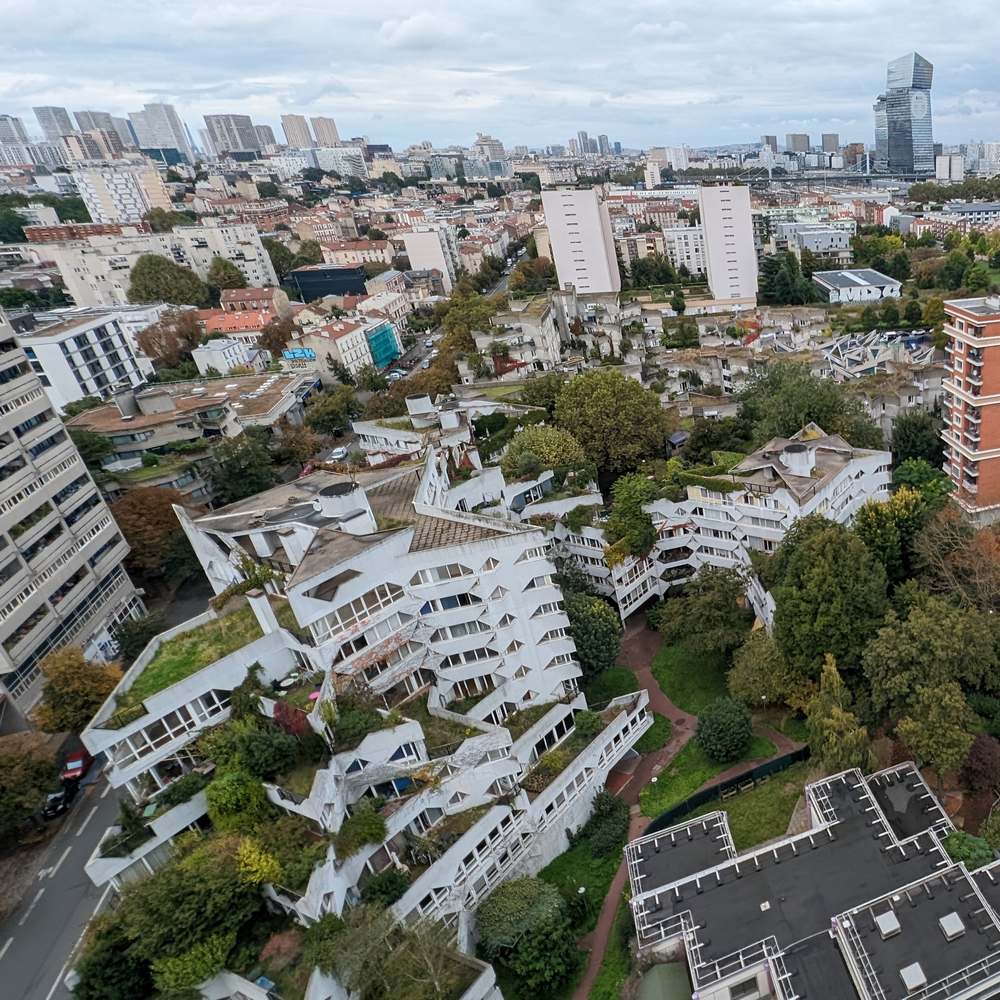 Les Étoiles d'Ivry de Jean Renaudi, vue plongeante