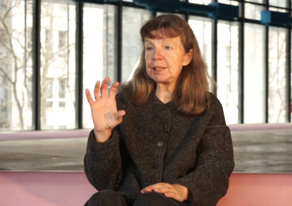 La réalisatrice Laïla Pakalnina interviewée au Centre Pompidou