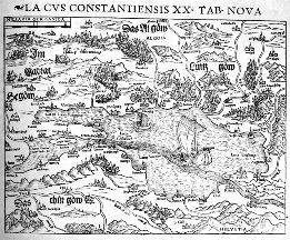 Carte du lac de Constance, 1540