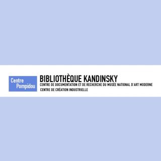 logo/ bandeau du site de la Bibliothèque Kandinsky (centre de documentaton et de recherche du musée national d'art contemporain)