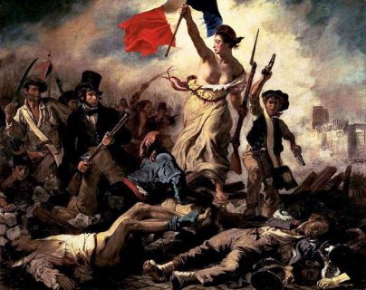 Représentation de la Liberté guidant le peuple (E. Delacroix, 1830)