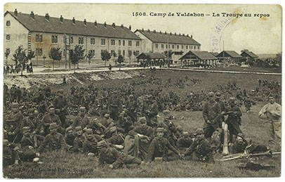 camp de Valdahon, la troupe au repos