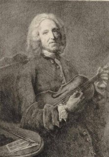 Portrait de Jean-Philippe Rameau, gravé d'après l'oeuvre de Chardin