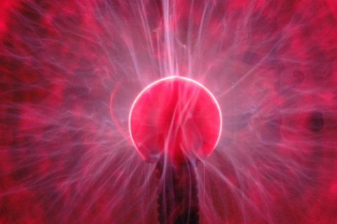 lumière d'une boule à plasma