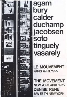 L'affiche de l'exposition Le Mouvement, des pellicules en noir et blanc