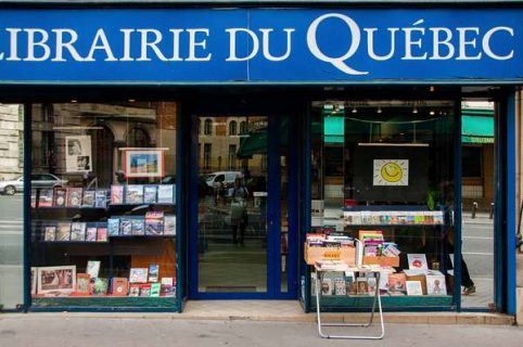 Devanture de la libraire du Québec à Paris