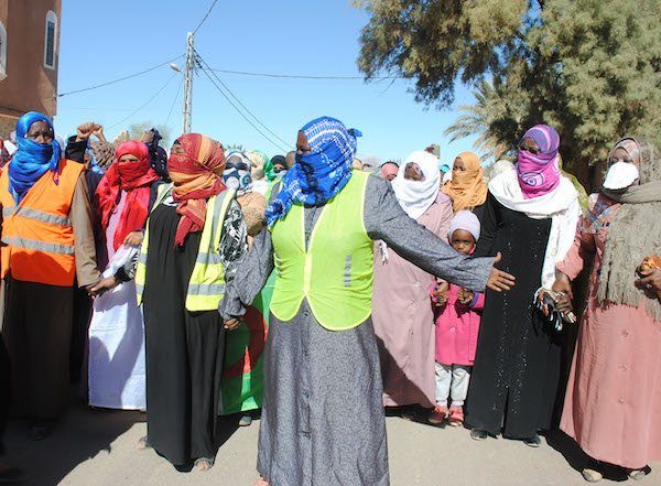 Mouvement de contestation contre le gaz de schiste à In Salah, sud de l'Algérie