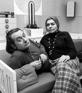 Ettore Sottsass et Fernanda Pivano, Milan, 1969