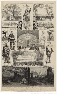 Affiche de l'opéra Jeanne d'Arc d'Auguste Mermet