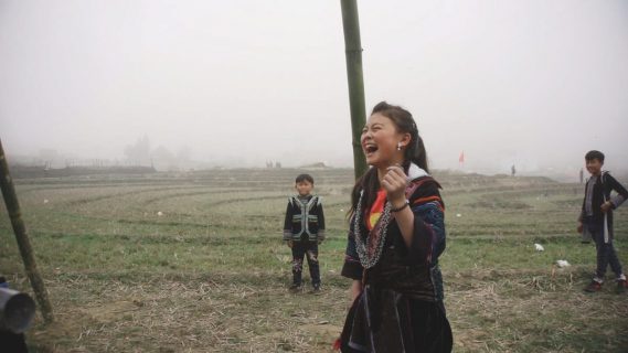 Enfants de l'ethnie Hmong, qui vit dans les montagnes du Nord Vietnam