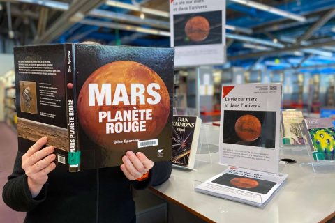 photo d'une table de valorisation sur Mars à la bpi.